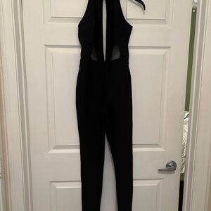 Fashion Nova Sleek Black Halter Jumpsuit